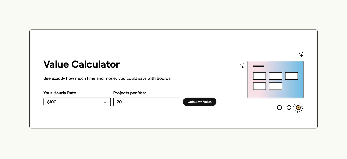 Boords' Value Calculator