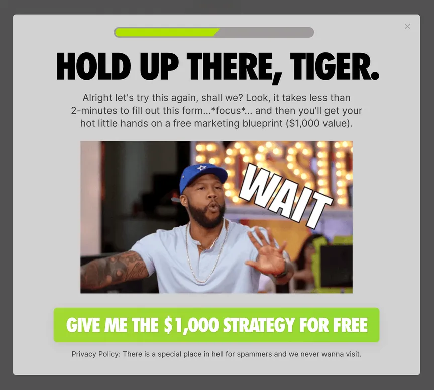 Category preview for Exit-intent popup