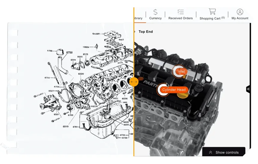 Category preview for Product showcase