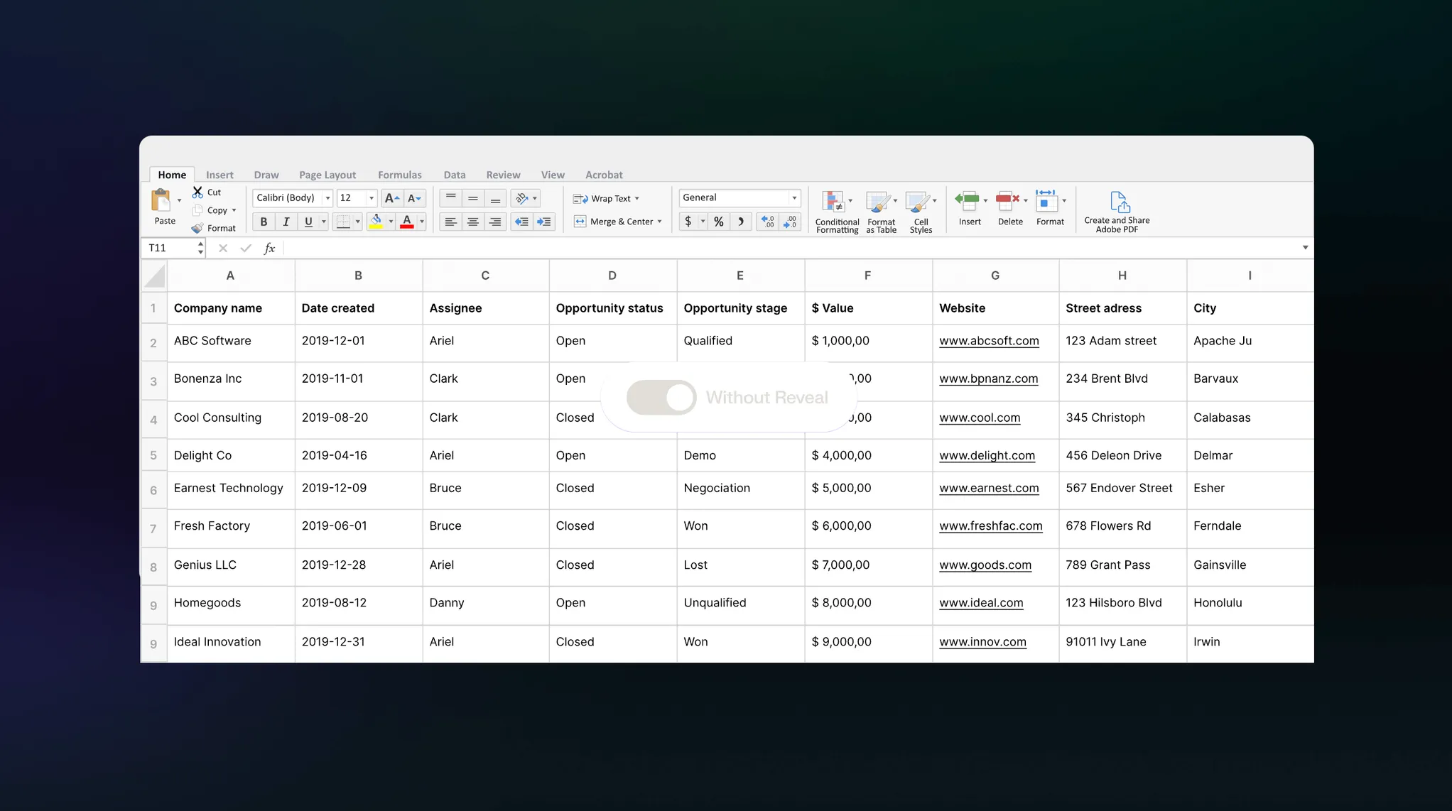 Reveal's Before-and-After Toggle